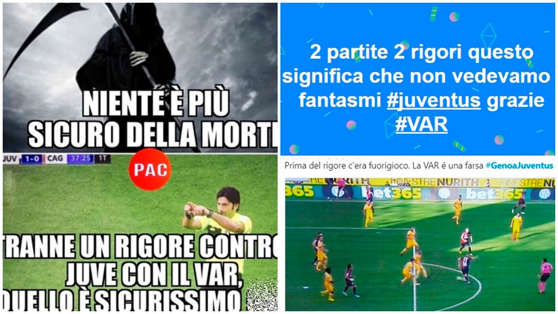 Genoa-Juventus, "chi la Var l'aspetti!": social impazziti