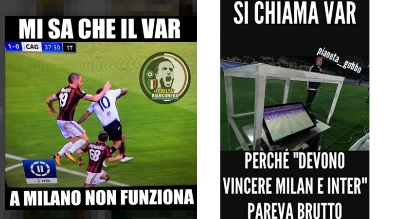 Niente Var sul contatto Bonucci-Joao Pedro e i social si scatenano