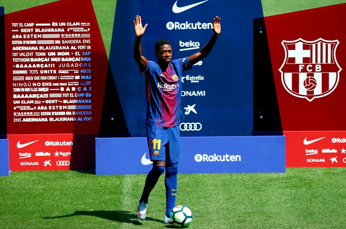Dembélé si presenta, l'acquisto più caro nella storia del Barcellona