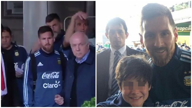 Baby tifoso allontanato dalla sicurezza, ma Messi torna indietro per un selfie