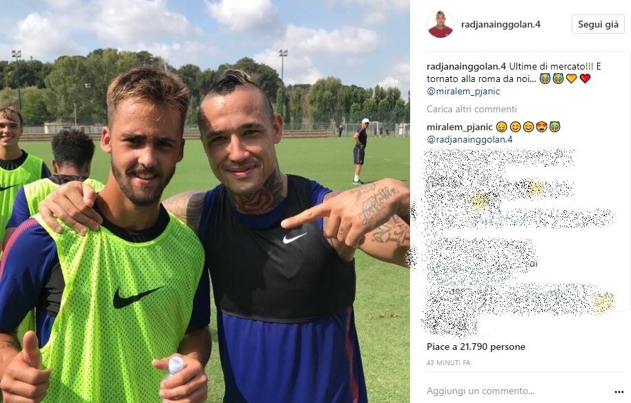 Nainggolan, scherzo di mercato alla Juventus: «È tornato Pjanic!»