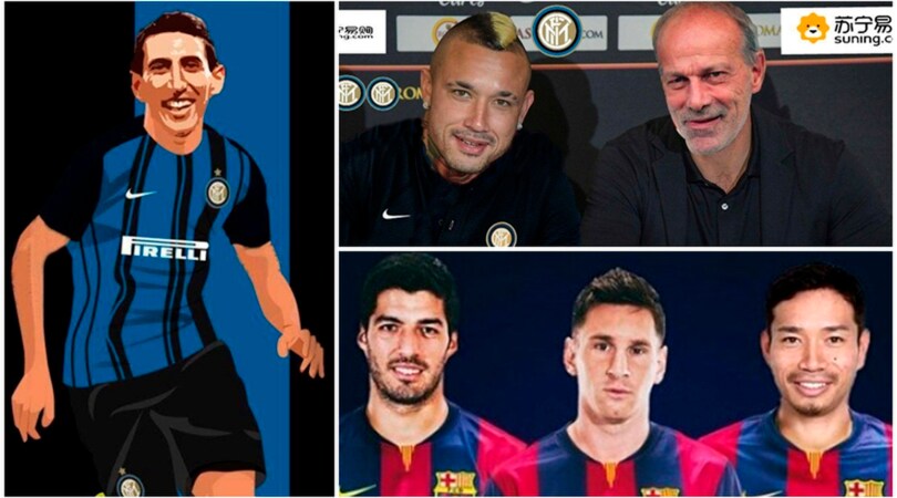 Nainggolan-Inter, Nagatomo-Barça: il calciomercato social è tutto da ridere
