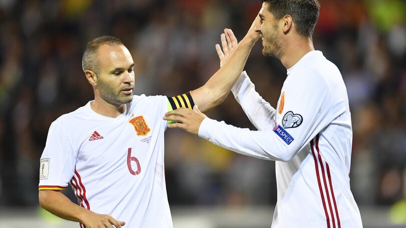 Russia 2018: Spagna show, 8 gol al Liechtenstein. L'Albania frena in Macedonia