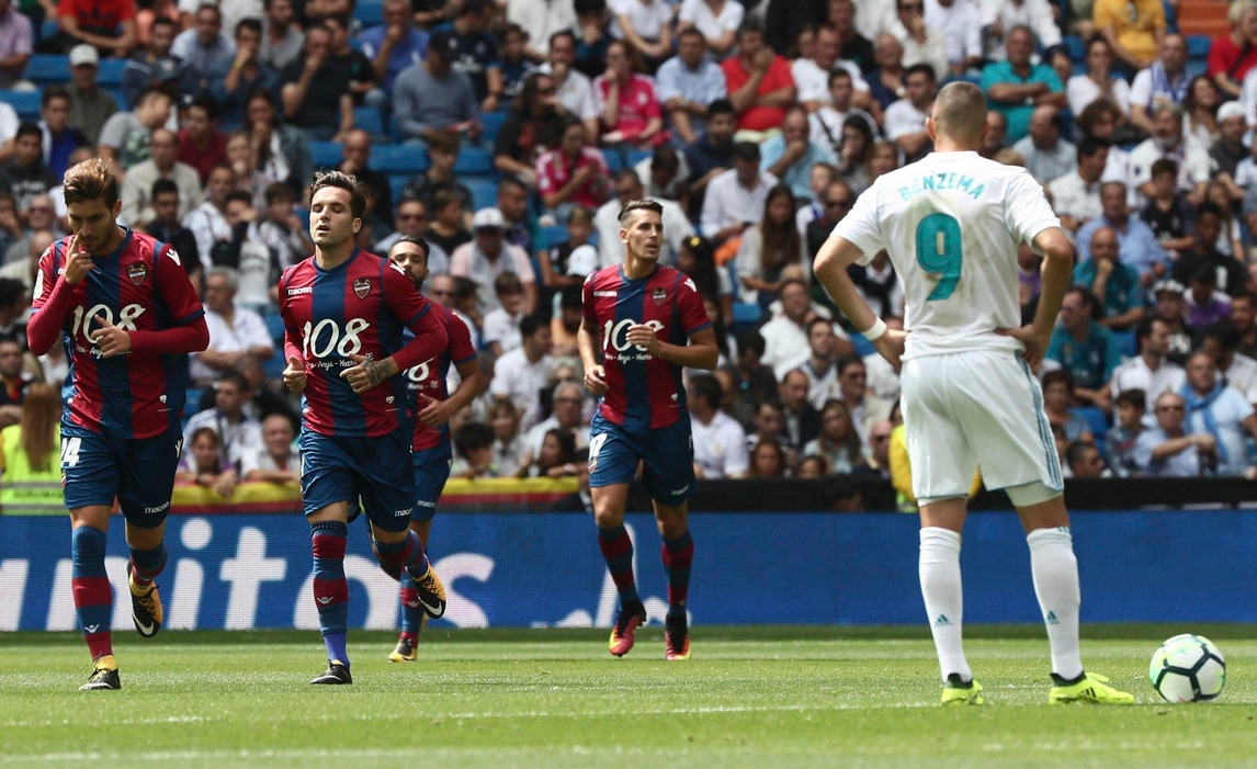 Liga, Real Madrid-Levante 1-1: brutto pari, e Zidane perde Benzema