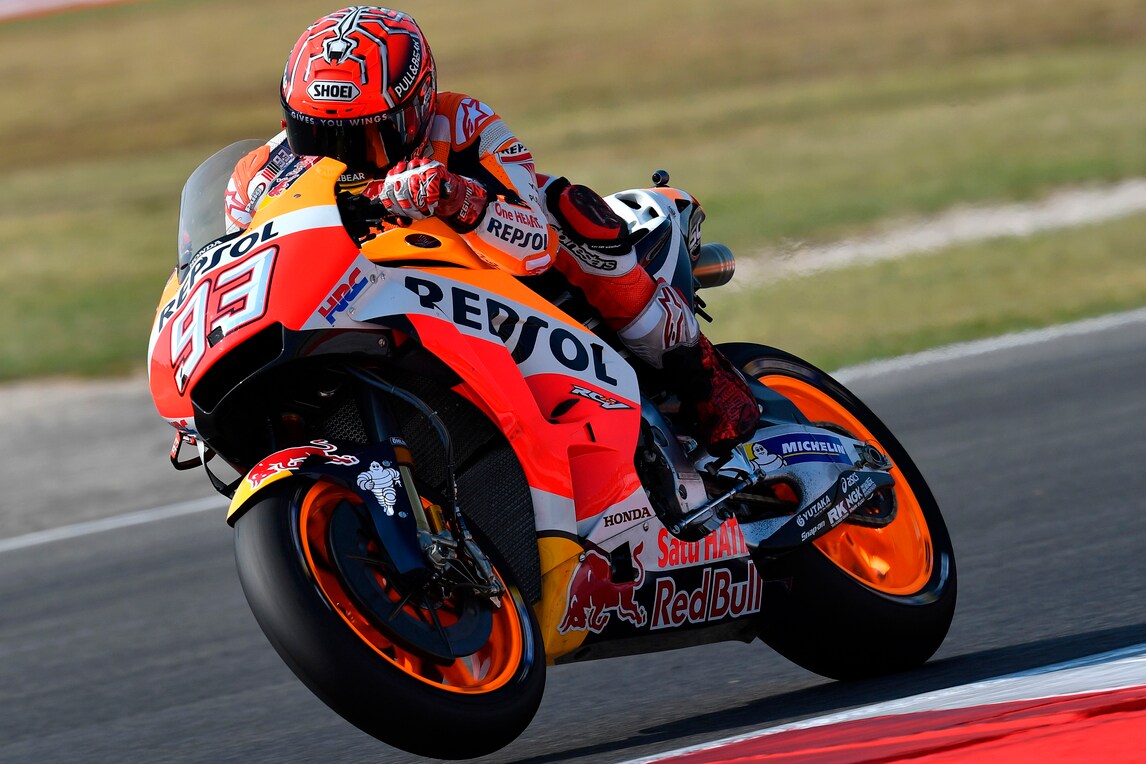 MotoGp, San Marino: acqua in pista, ma Marquez vola