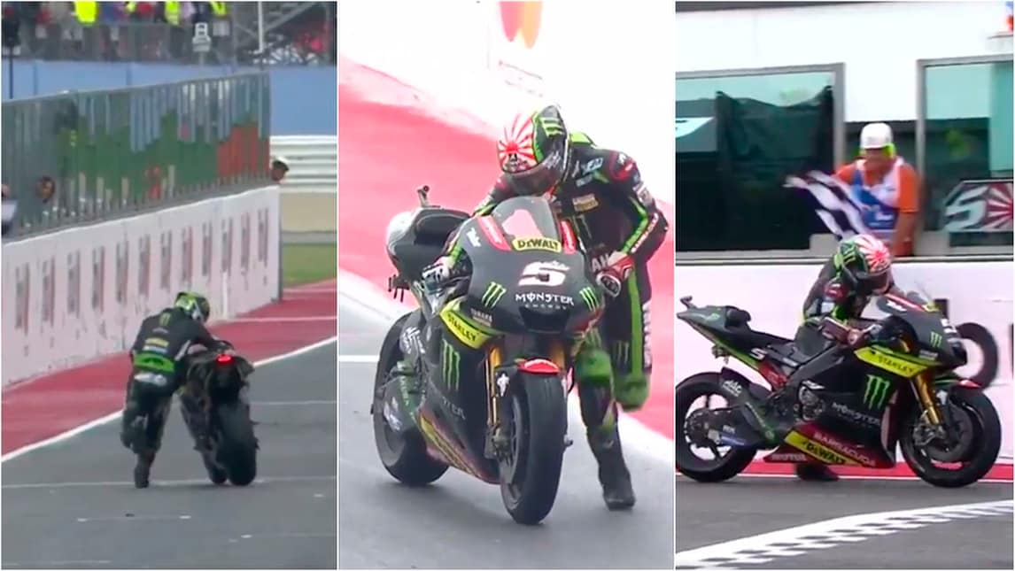 MotoGp, Misano: eroico Zarco, spinge la moto a piedi sul traguardo per 1 punto