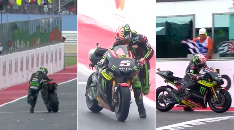 MotoGp, Misano: eroico Zarco, spinge la moto a piedi sul traguardo per 1 punto