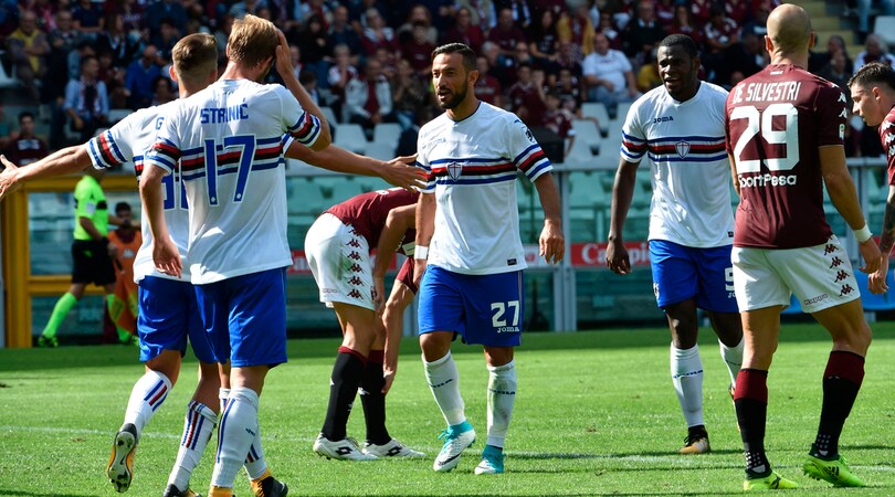 Serie A, Torino-Sampdoria 2-2: Quagliarella riprende i granata