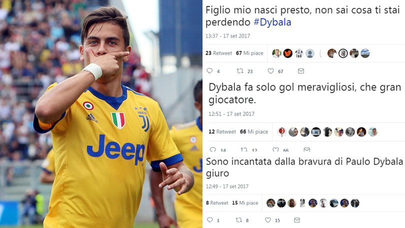 Dybala da impazzire: i tifosi della Juventus celebrano la Joya