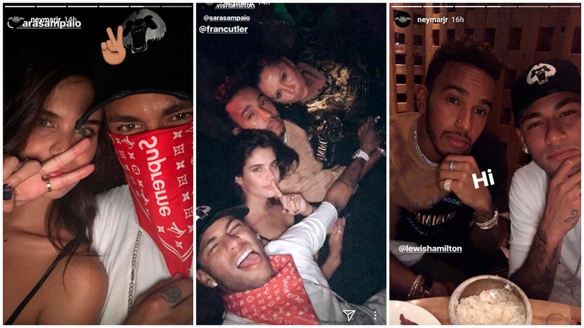 Neymar e Hamilton, che serata a Londra tra modelle e popstar