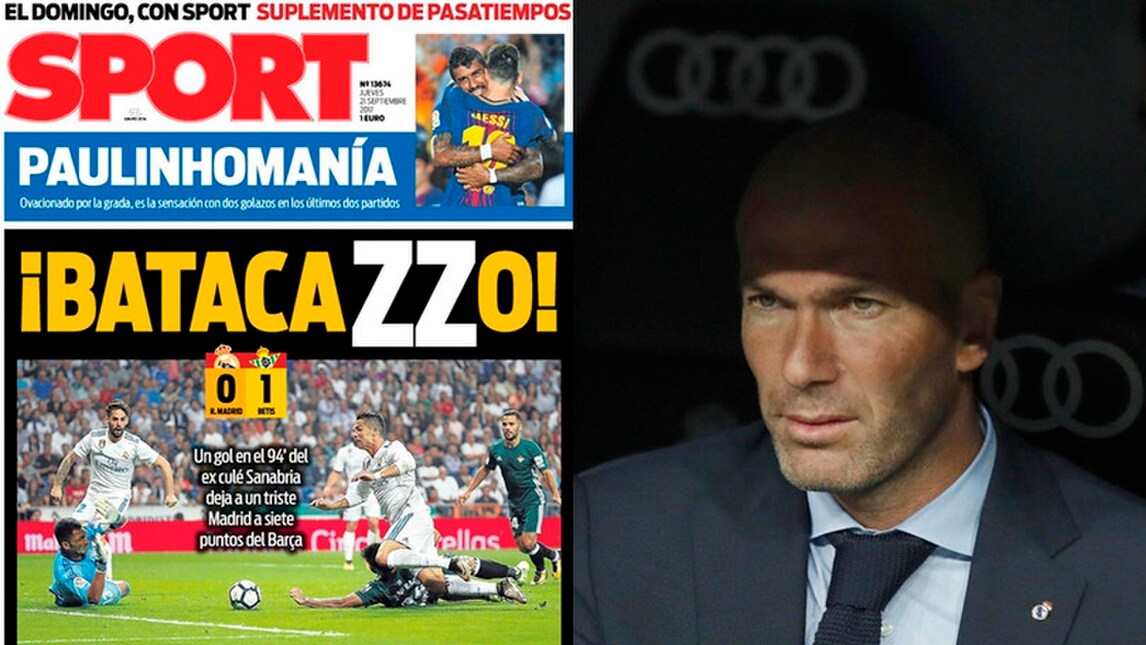 Real ko, per Zidane è un "Batacazzo"