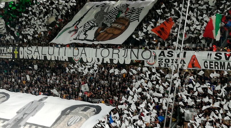 Juventus, ecco la coreografia per il derby: «Saluti da TorJno»