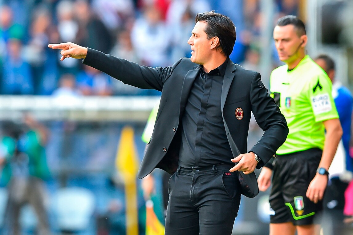 Serie A, Montella deluso: «Milan insufficiente»