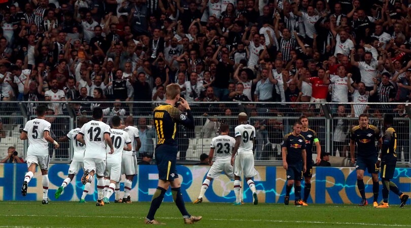 Lipsia, il tifo del Besiktas è assordante: Werner chiede il cambio