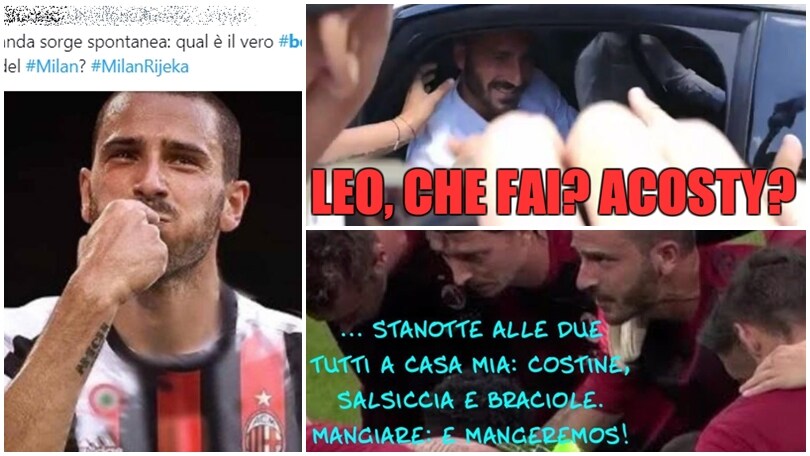 Il Milan vince ma i social non risparmiano Bonucci
