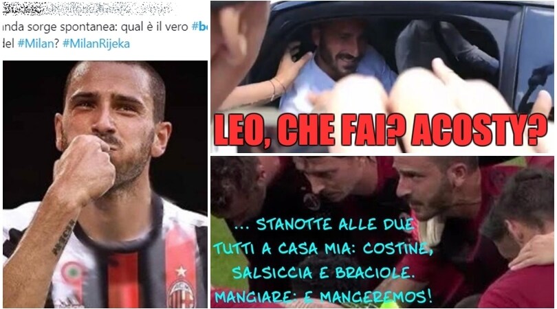 Il Milan vince ma i social non risparmiano Bonucci
