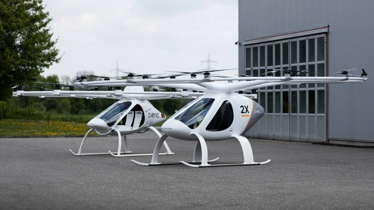 Il primo eli-taxi senza pilota si chiama Volocopter
