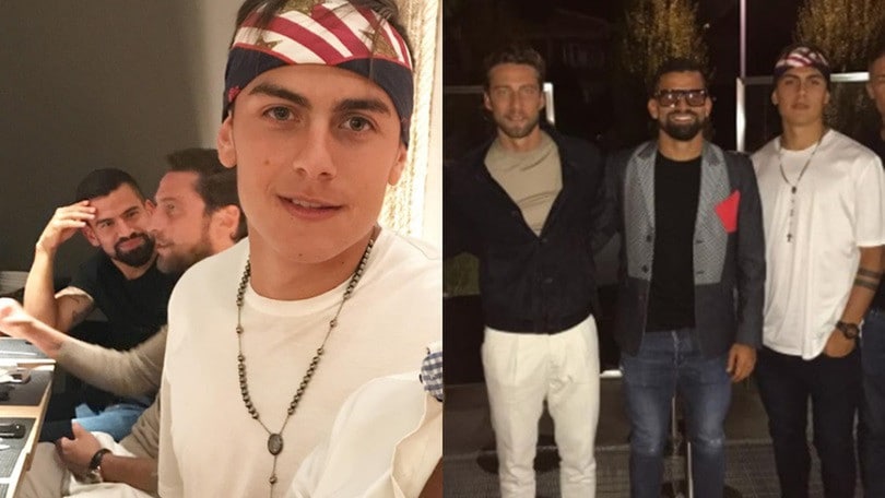 Dybala, Marchisio e Rincon, serata insieme dopo il derby