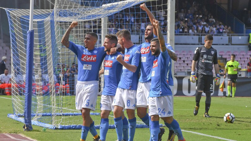 Serie A Napoli-Cagliari 3-0, il tabellino