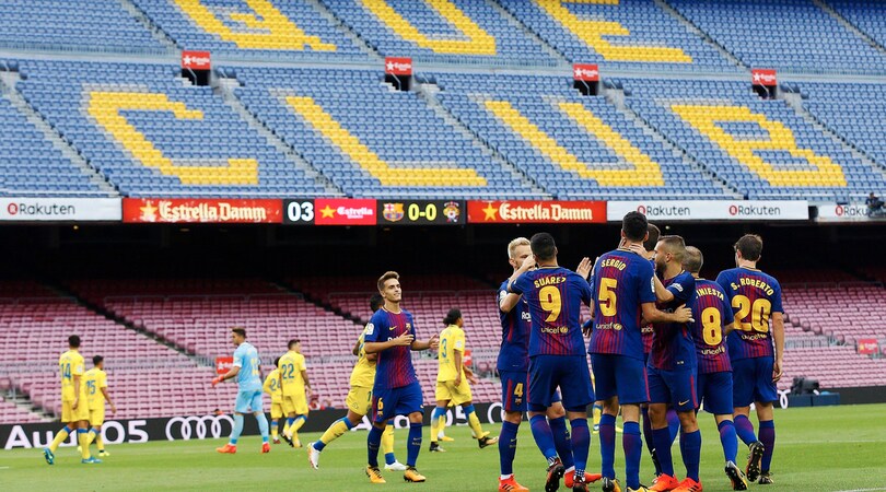 Barcellona, Messi show a porte chiuse: 3-0 al Las Palmas