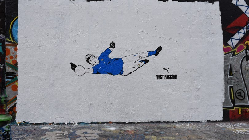 Ecco l'inedito murales di Buffon apparso a Parigi