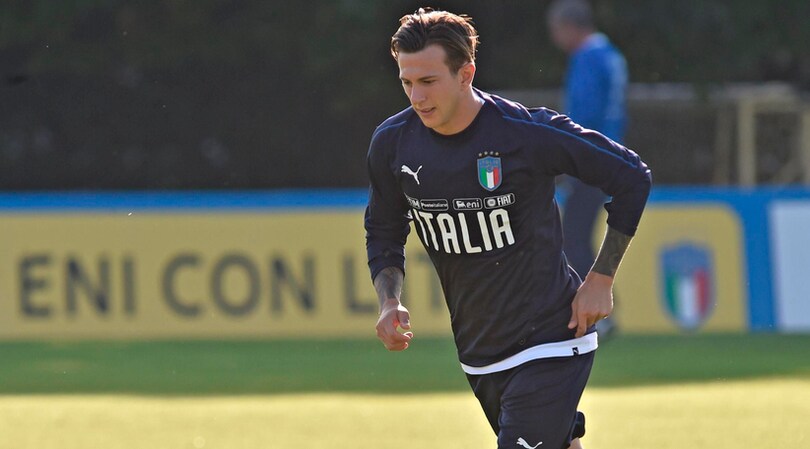 Bernardeschi carico a Coverciano dopo il primo gol con la Juventus