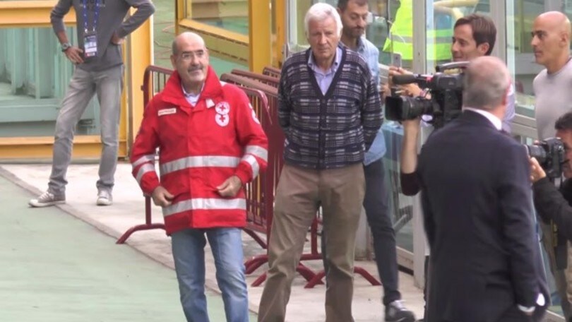 Stadio Olimpico "Grande Torino": l'ingresso degli azzurri