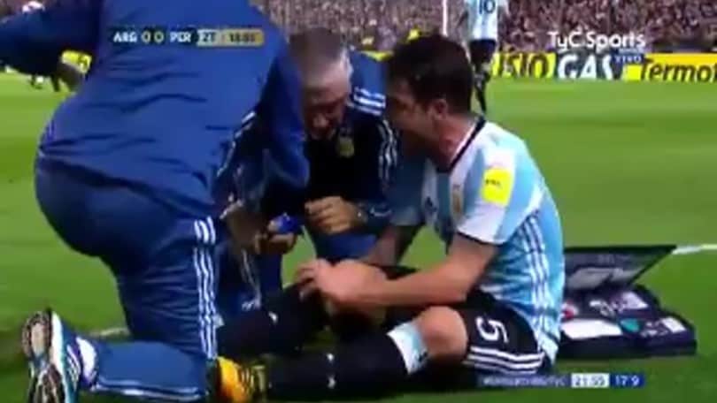 Argentina, l'urlo di Gago: si rompe il crociato ma vuole tornare in campo