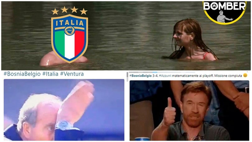 L'Italia ai playoff mondiali grazie alla vittoria del Belgio: tutte le ironie del web
