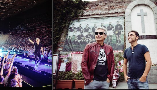 Ligabue: «Grazie Torino». E si emoziona a Superga