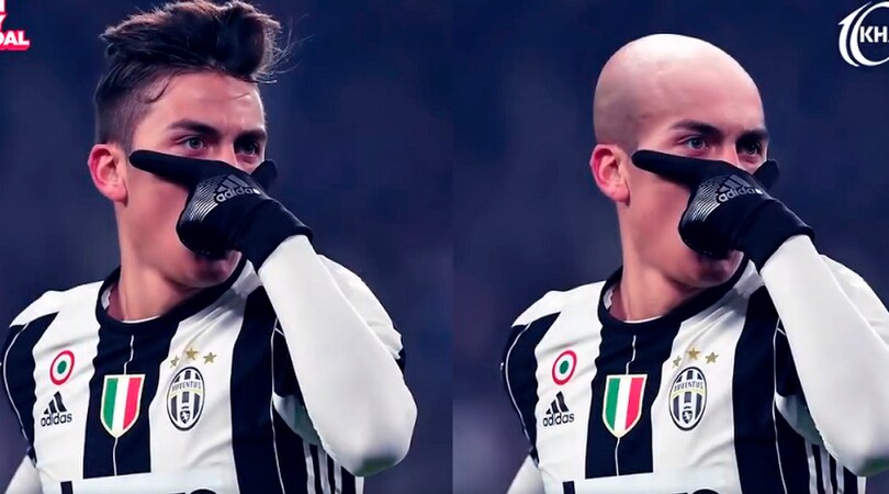 Da Dybala a Ibrahimovic, ecco come sarebbero i calciatori se fossero pelati