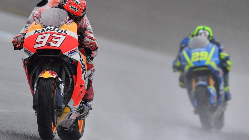 MotoGp Giappone: terze libere a Marquez, Rossi secondo