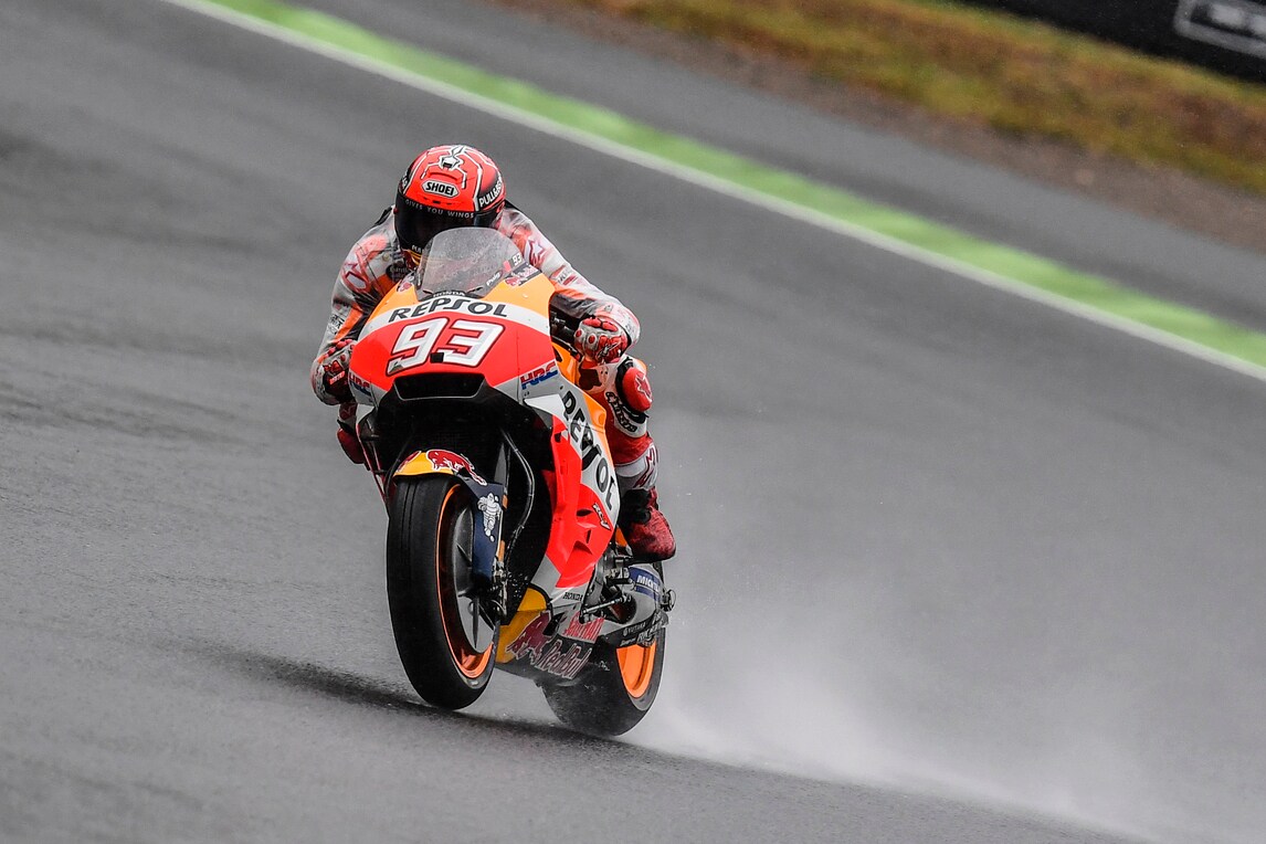 MotoGp Giappone: a Marquez anche le FP4, Rossi settimo