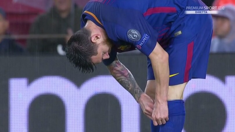 Messi e la strana pastiglia sfilata dai calzettoni