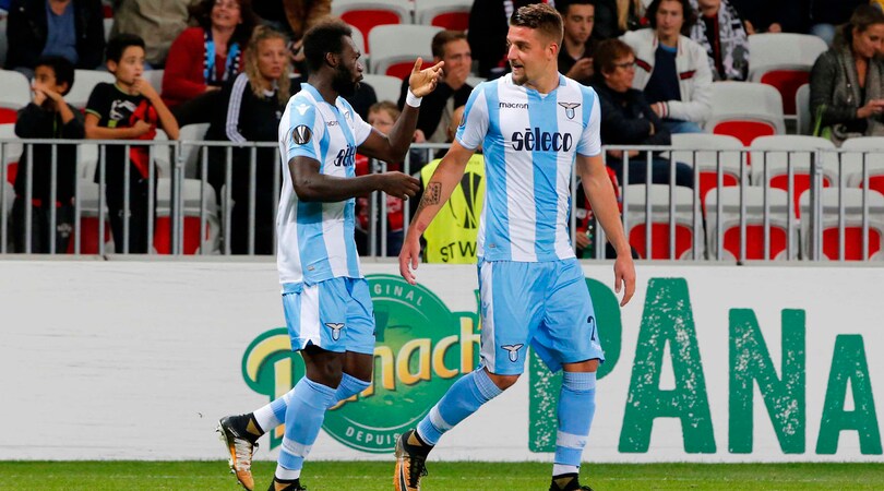 Europa League, Nizza-Lazio 1-3: doppietta di Milinkovic, show in rimonta