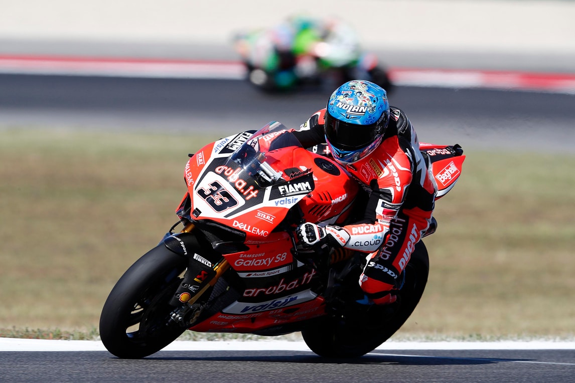 SBK Ducati, Melandri: «Grande lavoro, sono contento»
