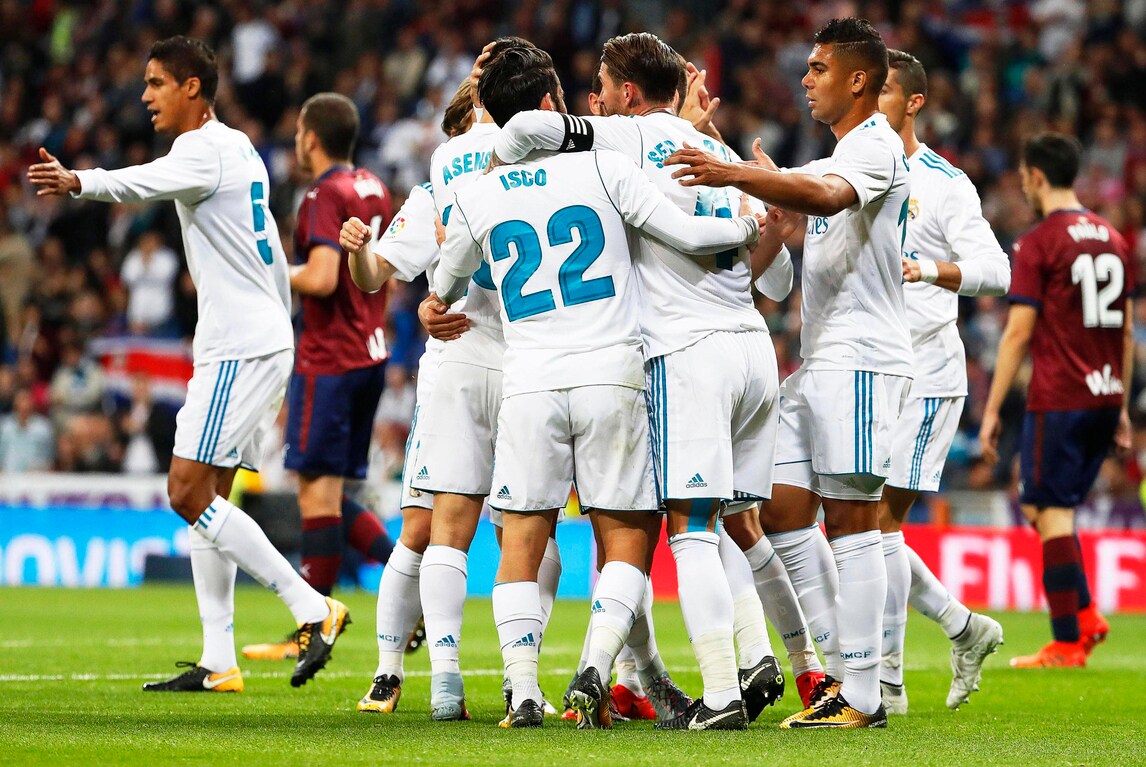 Liga: il Real cala il tris sull'Eibar, l'Atletico passa a Vigo