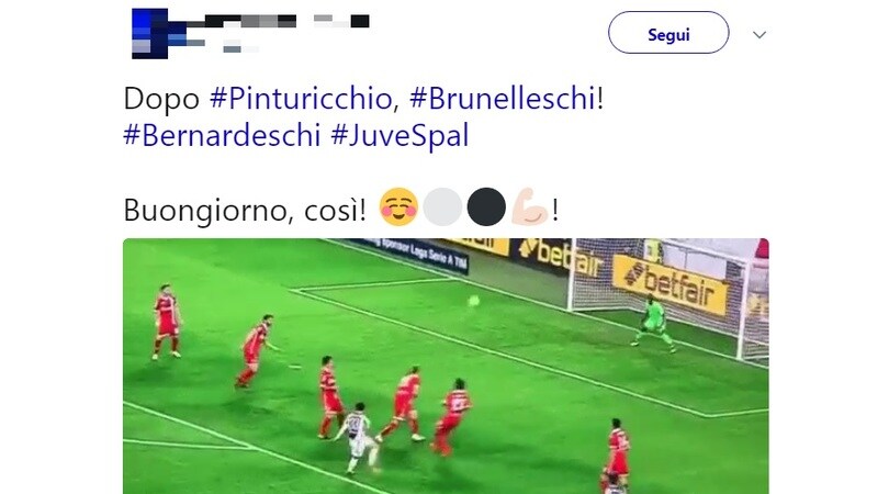 Bernardeschi, che opera d'arte! Per i tifosi della Juve ora è Brunelleschi