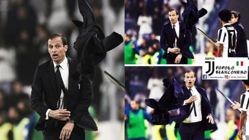 Allegri, la furia è tornata: lo spogliarello fa il giro del web