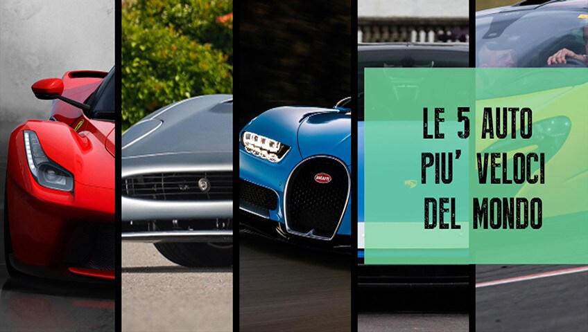 Le cinque auto di serie più veloci del mondo