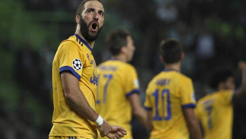 Sporting Lisbona-Juventus 1-1, ci pensa Higuain