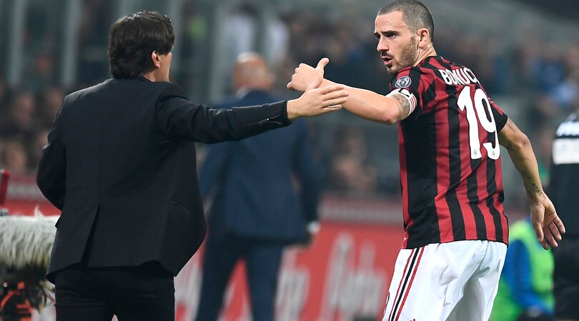 Milan, Montella: «Bonucci? Ha sofferto, ma è un valore aggiunto»
