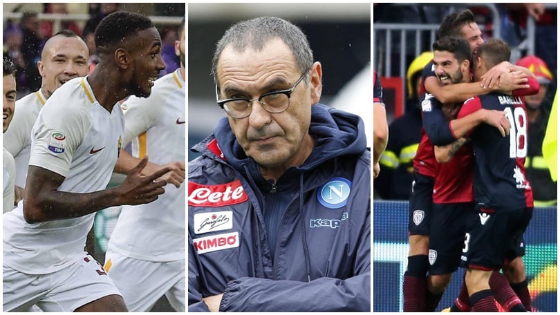 Serie A, poker della Roma a Firenze, il Chievo ferma il Napoli sullo 0-0