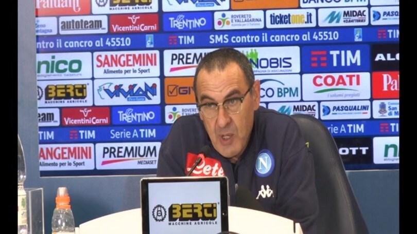 Sarri: "I nostri tre attaccanti non erano brillanti"