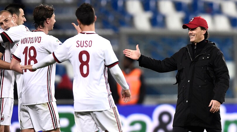 Montella: «Contento del risultato e della prestazione del Milan»