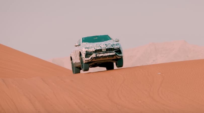 Anteprima Lamborghini, ecco il Suv Urus nel deserto