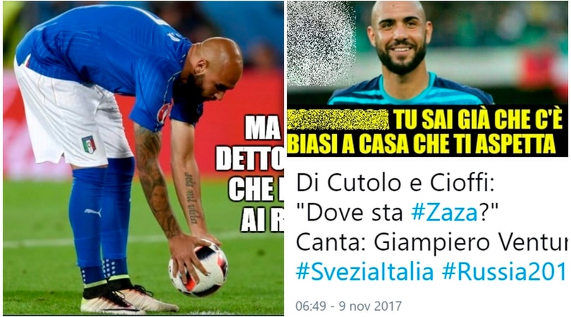 Zaza si fa male e salta la Svezia: il web è impietoso