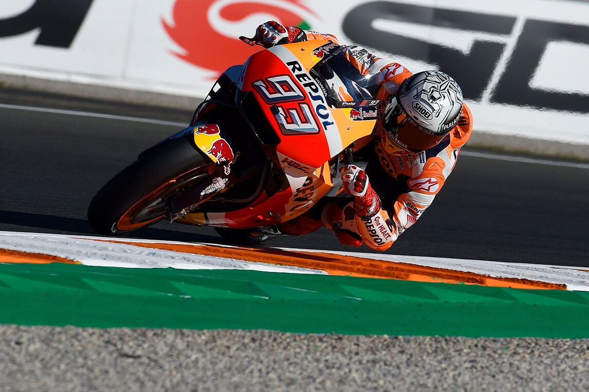 MotoGp, Valencia: Marquez davanti, Dovizioso ottavo nelle terze libere