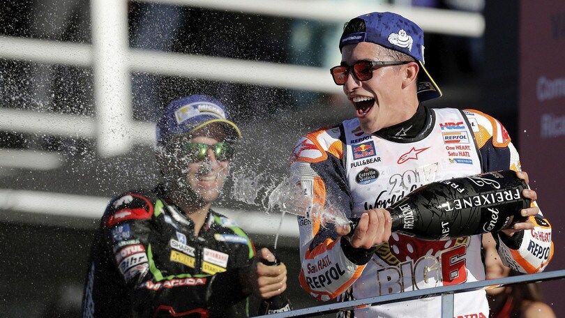 MotoGp, Marquez: «E' andata bene, grande Dovizioso!»