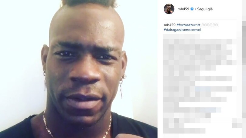 Balotelli: «Tutti uniti per l'Italia e battiamo la Svezia»